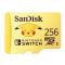 MEMORIA SANDISK MICRO SDXC 256GB NINTENDO SWITCH POKEMON PIKACHU 100MB/S 4K U3 V30  SDSQXAO-256G-GN6