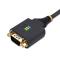 StarTech.com 1P3FFCB-USB-SERIAL cable serial Negro 1 m USB tipo A RS-232
