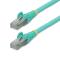 StarTech.com Cable de 2.7m de Red Ethernet CAT6a - Aguamarina - Low Smoke Zero Halogen (LSZH) - 10Gb