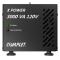 Regulador de Voltaje COMPLET  X-POWER 3000 VA/3000 W 120V . Terminales de conexión y 2 contactos NE
