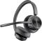 POLY Auriculares Voyager 4320 con certificación de Microsoft Teams + adaptador BT700 + Soporte de c