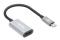 Manhattan 153973 adaptador de cable de vídeo 0.11 m USB Tipo C HDMI Gris