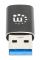 Manhattan 153980 cambiadores de género de cables USB A USB C Negro