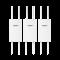Kit de 3 Puntos de Acceso WiFi 6 y PTMP Omnidireccional, Doble Banda Simultanea en 2.4 y 5 GHz, Hast