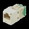 Conector Jack RJ45 Estilo TG, Mini-Com, Categoría 6, de 8 posiciones y 8 cables de Calibre 28/30 AW