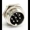 Conector Socket Hembra de 8 Pin. M-18