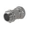 Conector Recto Compresión de Acero Galvanizado para Pared Delgada de 1 1/2\". HUB-2906