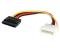 StarTech.com Cable Adaptador de 15cm de Alimentación MOLEX LP4 4 Pines a SATA 15 Pines