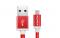 ADATA 1m, USB2.0-A/USB2.0 Micro-B 1m USB A Micro-USB B Rojo