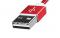 ADATA 1m, USB2.0-A/USB2.0 Micro-B 1m USB A Micro-USB B Rojo