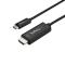 StarTech.com Cable Adaptador de 2m USB-C a HDMI 4K 60Hz - Negro - Cable USB Tipo C a HDMI - Cable Co