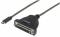 Manhattan 152518 USB-C Paralelo Negro adaptador de cable