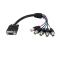StarTech.com 0.3m VGA/BNC Monitor Cable 0.3m VGA (D-Sub) 5 x BNC Negro