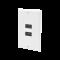 Placa de pared de 2 puertos HDMI hembra a hembra LP-FP-091