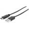 CABLE USB 3.1, GEN 1, A MACHO/ C MACHO, 5 GBPS, 3 M, NEGRO MANHATTAN 354981