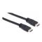 Manhattan Cable HDMI Macho - HDMI Macho, 4K, 60Hz, 8 Metros, Negro