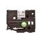CINTA BROTHER LAMINADA CON EXTRA ADHESIVO TZES261 NEGRO SOBRE BLANCO 36MM DE ANCHO Y 8M DE LONGITUD TZES261