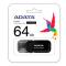 MEMORIA ADATA 64GB USB 2.0 UV240 NEGRO AUV240-64G-RBK