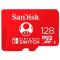 MEMORIA SANDISK 128GB MICRO SDXC NINTENDO SWITCH 100MB/S 4K FULL HD U3 V30 SDSQXAO-128G-GNCZN