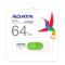 MEMORIA ADATA 64GB USB 3.1 UV320 RETRACTIL BLANCO-VERDE AUV320-64G-RWHGN