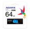 MEMORIA ADATA 64GB USB 3.1 UV320 RETRACTIL NEGRO-AZUL AUV320-64G-RBKBL