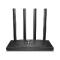 ROUTER INALAMBRICO TP-LINK ARCHER C6 AC1200 BANDA DUAL 2,4GHZ A 300MBPS Y 5GHZ 867MBPS 4 PUERTOS LAN GIGABIT 1 WAN GIGBIT 4 ANTENAS EXTERNAS FIJAS Y 1 INTERNA ARCHER C6