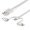 CABLE TRENZADO DE 1M USB A LIGHTNING USB-C Y MICRO USB - CABLE CARGADOR PARA TELÃ‰FONO CELULAR IPHONE IPAD TABLET  - STARTECH.COM MOD. LTCUB1MGR LTCUB1MGR