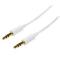 CABLE DE 2 METROS SLIMLINE DELGADO DE AUDIO ESTÃREO MINI JACK PLUG 3.5MM TRRS - BLANCO - MACHO A MACHO - STARTECH.COM MOD. MU2MMMSWH MU2MMMSWH