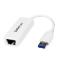 ADAPTADOR TARJETA DE RED EXTERNA NIC USB 3.0 A 1GBPS GIGABIT ETHERNET 1 PUERTO - 1X RJ45 HEMBRA - 1X USBA - BLANCO - STARTECH.COM MOD. USB31000SW USB31000SW