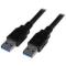 CABLE USB 3.0 DE 3 METROS - A MACHO A A MACHO - USB 3.1 GEN1 (5GBPS) - STARTECH.COM MOD. USB3SAA3MBK USB3SAA3MBK