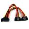 CABLE 0.15M ADAPTADOR SPLITTER DIVISOR DE  ALIMENTACIÃ“N SATA LATCHING CON CIERRE PESTILLO - 2X HEMBRA - 2X HEMBRA - 1X MACHO - STARTECH.COM MOD. PYO2LSATA PYO2LSATA