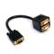 CABLE DE 30CM DUPLICADOR DIVISOR DE VIDEO VGA DE 2 PUERTOS - MULTIPLICADOR SPLITTER 2 SALIDAS - 2X HEMBRA HD15 - STARTECH.COM MOD. VGASPL1VV VGASPL1VV