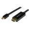 CABLE ADAPTADOR MINI DISPLAYPORT A HDMI DE 3M - 4K 30HZ - ULTRAHD - CABLE CON ADAPTADOR INCLUIDO - NEGRO - STARTECH.COM MOD. MDP2HDMM3MB MDP2HDMM3MB