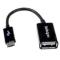 CABLE ADAPTADOR DE 12CM MICRO USB MACHO A USB A HEMBRA OTG PARA TABLETS SMARTPHONES TELÃ‰FONOS INTELIGENTES - NEGRO - STARTECH.COM MOD. UUSBOTG UUSBOTG