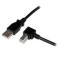 CABLE ADAPTADOR USB DE 1M PARA IMPRESORA ACODADO - 1X USB A MACHO - 1X USB B MACHO EN ÃNGULO DERECHO - STARTECH.COM MOD. USBAB1MR USBAB1MR
