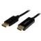 CABLE CONVERTIDOR DISPLAYPORT A HDMI DE 2M - COLOR NEGRO - ULTRA HD 4K - STARTECH.COM MOD. DP2HDMM2MB DP2HDMM2MB