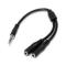 ADAPTADOR DIVISOR DE CABLE ESTÃ©REO PARA AUDÃ­FONOS - CABLE SPLITTER DELGADO EN Y DE 3.5MM MACHO A 2X HEMBRA - STARTECH.COM MOD. MUY1MFFS MUY1MFFS