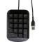 TECLADO NUMERICO ALAMBRICO USB WIN2000,XP,VISTA,7,8,MACOSX1 . AKP10US-60BL