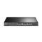 SWITCH TP-LINK TL-SG3428XMP 24 PUERTOS RJ45 GIGABIT 10/100/1000 MBPS POE+ ADMINISTRABLE CON 4 RANURAS 10G SFP+ 1 RJ45 CONSOLA Y 1 MICRO-USB CONSOLA L2 JETSTREAM PARA RACK 19 PULGADAS TL-SG3428XMP