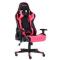 SILLA GAMER OCELOT/ COLOR ROSA CON NEGRO / BASE AJUSTABLE Y DE PLASTICO / DESCANSA BRAZOS AJUSTABLES / ANGULO DE INCLINACION 155 GRADOS/ SOPORTA HASTA 150KG/ COJIN PARA LUMBAR Y CERVICAL OGS-03