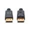 CABLE DISPLAYPORT 8K V1.4, MACHO A MACHO, 1 M (3 PIES), SOPORTA 4K@144HZ, HDR, CONTACTOS CHAPADOS EN ORO, FORRO DE PVC Y CONECTOR CON SEGUROS, NEGRO 355568