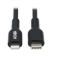 CABLE USB TRIPP-LITE  M102-01M-BK CABLE DE SINCRONIZACIóN Y CARGA USB C A LIGHTNING (M/M), CERTIFICADO MFI, NEGRO, 1 M [3.3 PIES] M102-01M-BK
