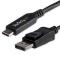 CABLE ADAPTADOR 1.8M USB-C A DISPLAYPORT - CONVERSOR USB TIPO C A DP - 8K 60HZ HBR3 - CONVERTIDOR THUNDERBOLT 3 DISPLAYPORT - STARTECH.COM MOD. CDP2DP146B CDP2DP146B