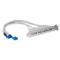 ADAPTADOR CABEZAL BRACKET DE 4 PUERTOS USB 2.0 CON CONEXION A PLACA BASE 2X IDC10 - STARTECH.COM MOD. USBPLATE4 USBPLATE4