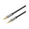 CABLE AUXILIAR DE AUDIO ESTEREO MANHATTAN / 3.5 MM, 1 M 355988