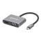 DOCKING STATION MANHATTAN, USB-C A HDMI Y VGA, 4 EN 1, CON SUMINISTRO DE ENERGÍA 130691