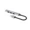 HUB USB,MANHATTAN,168427, V2.0  3 PTOS Y V3.0 1 PTO, ALUMINIO GRIS ESPACIAL 168427