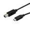 CABLE DE 3M USB-C A USB-B DE IMPRESORA - CABLE ADAPTADOR USB TIPO C A USB B USB2CB3M