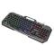 TECLADO GAMING LED , MANHATTAN , 180610 ,CON PÁNEL METÁLICO PARA CELULAR 180610