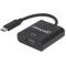 CONVERTIDOR MANHATTAN DE VIDEO  USB-C  A HDMI  H COLOR NEGRO 151788